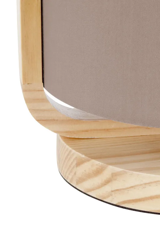 Leitmotiv lampa stołowa drewno sosnowe, Materiał tekstylny
