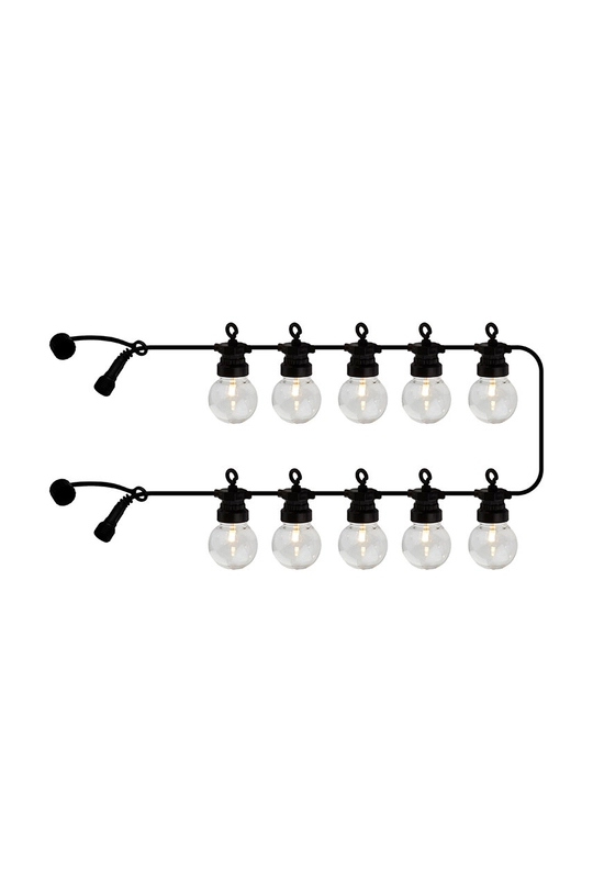 czarny Sirius girlanda LED Lucas Suppl. set, 10 LED 3 m Unisex