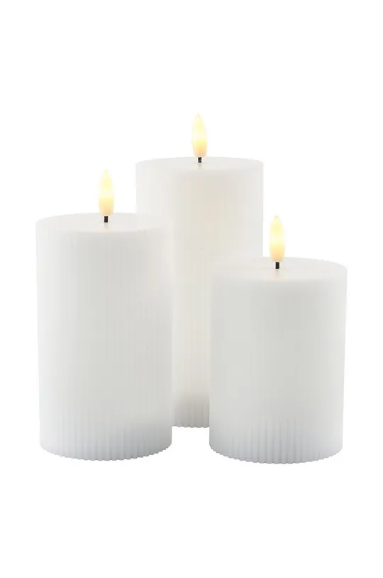 bianco Sirius set candele led Smilla Rechargeable (3-pack) Unisex