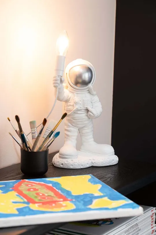 biały J-Line lampa stołowa Astronaut Foot