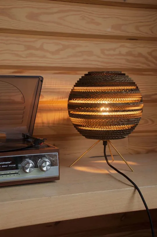 Graypants lampa stołowa Moon Metal, Tworzywo sztuczne, tektura