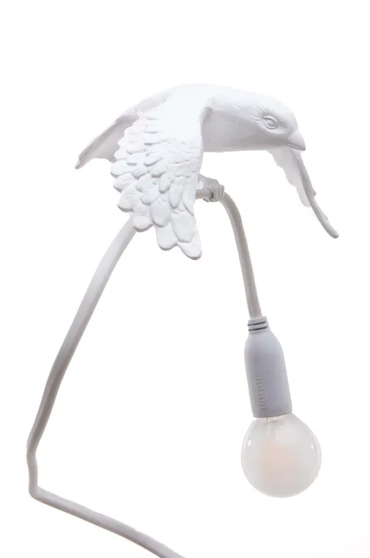 Seletti lampa stołowa z zaciskiem Sparrow biały
