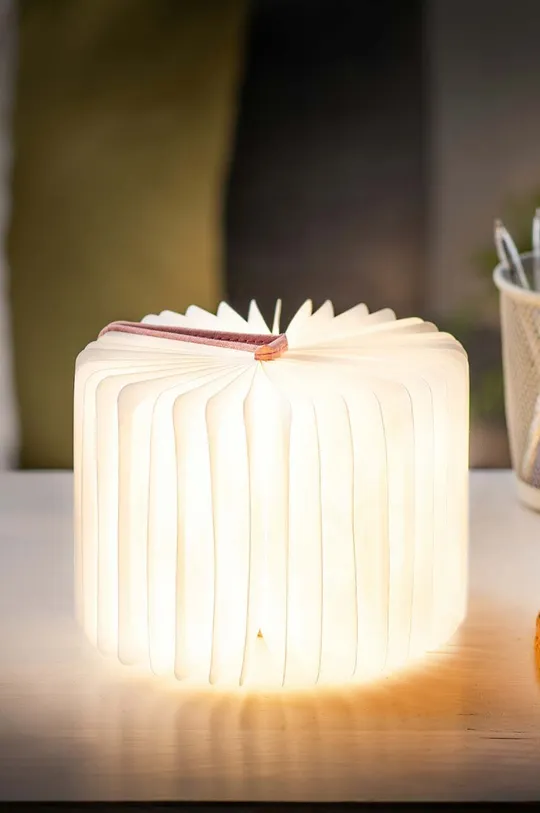 ružová Led lampa Gingko Design Mini Smart Book Light