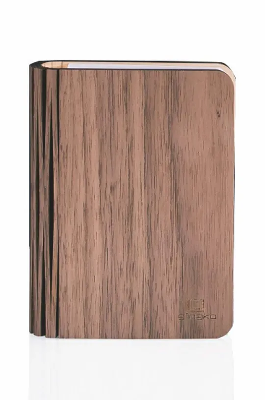 Λάμπα led Gingko Design Mini Smart Booklight Χαρτί, ξύλο καρυδιάς
