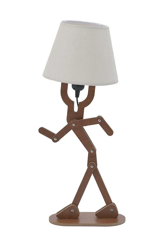 brązowy lampa stołowa Unisex