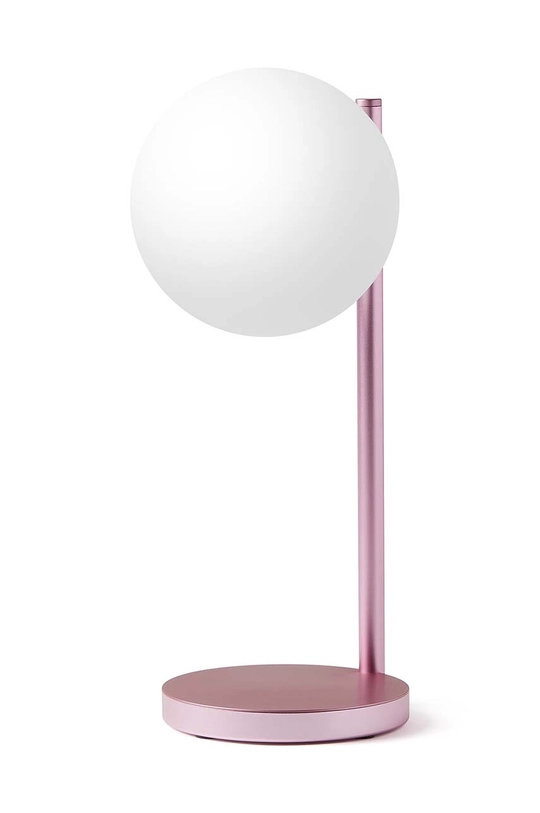 różowy Lexon lampka z ładowarką bezprzewodową Bubble Lamp Unisex