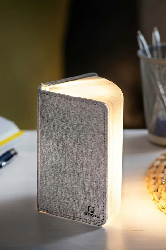 sivá Led lampa Gingko Design Mini Smart Book Light