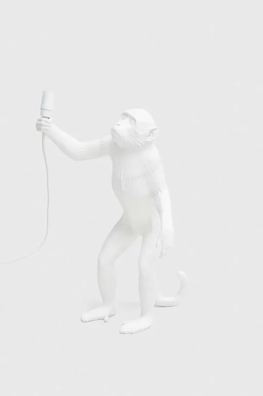 білий Настільна лампа Seletti Monkey Lamp Standing Unisex