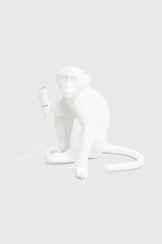 biela Stolná lampa Seletti Monkey Sitting Unisex