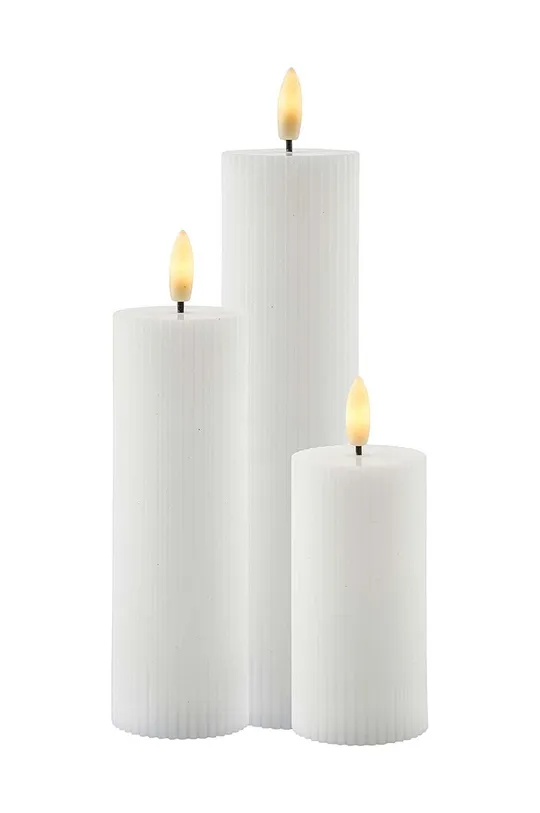 bianco Sirius set candele led Smilla pacco da 3 Unisex