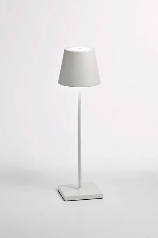 Bežična led stolna svjetiljka Zafferano Poldina Pro bijela
