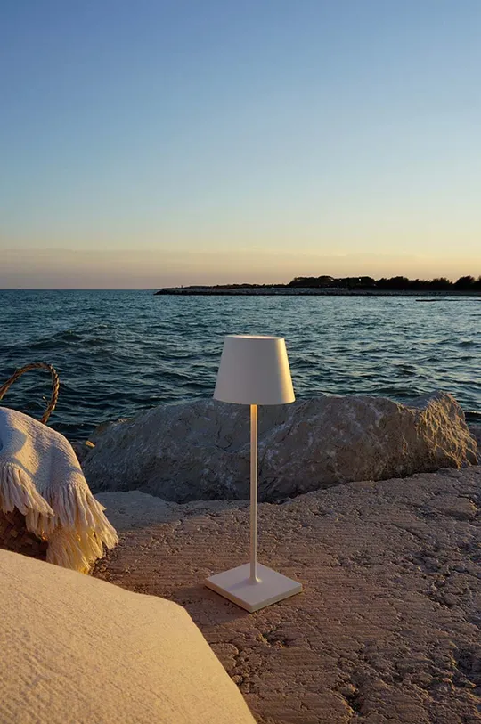 білий Світлодіодна бездротова настільна лампа Zafferano Poldina Pro