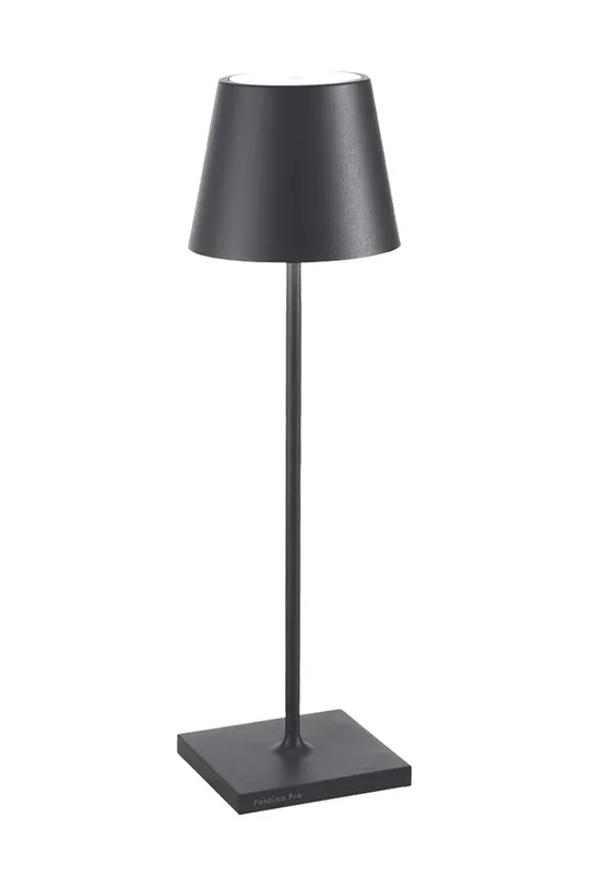 czarny Zafferano lampa stołowa bezprzewodowa led Poldina Pro Unisex