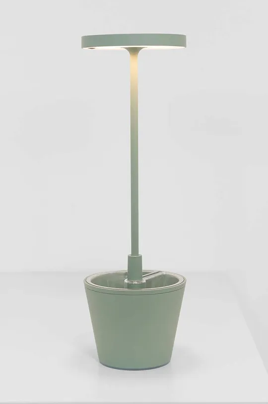 Настольная беспроводная led лампа Zafferano Paldina Reverso зелёный