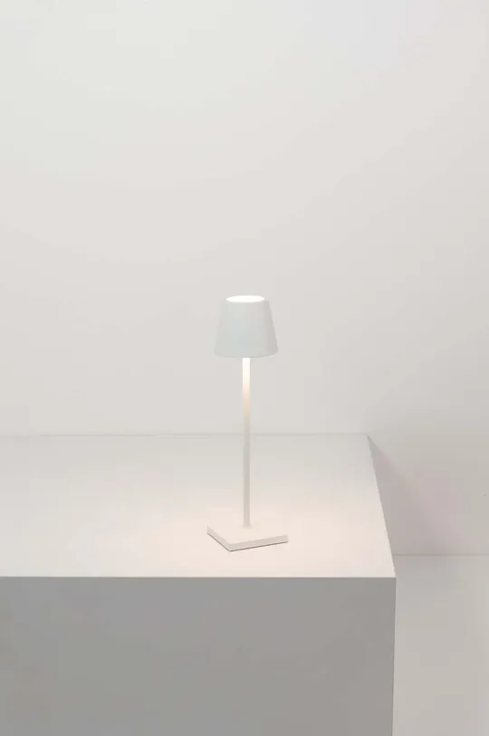 Led brezžična namizna svetilka Zafferano Poldina Micro bela