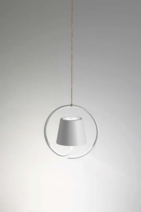 bijela Bežična LED viseća svjetiljka Zafferano Poldina