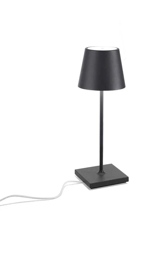 Bežična LED lampa Zafferano Poldina Pro Mini crna