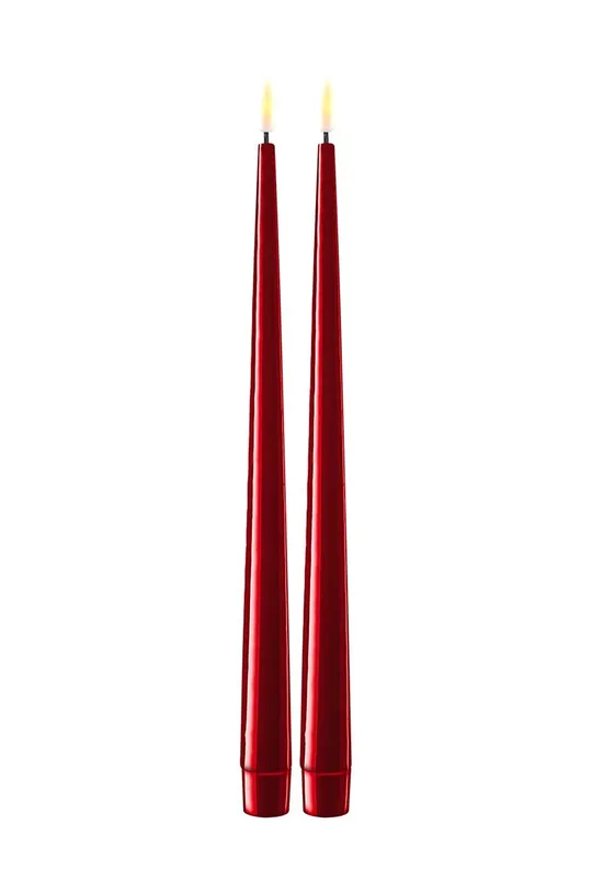 Набір свічок led Deluxe Homeart 2,2 x 28 cm 2-pack бордо RF.K.0009