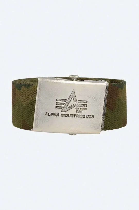 zelená Pásek Alpha Industries Heavy Duty Belt Unisex