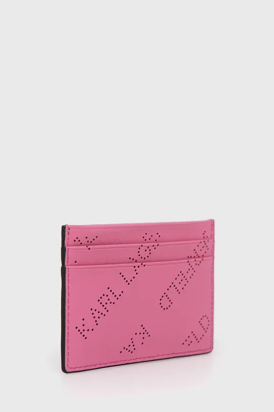 Karl Lagerfeld etui na karty różowy