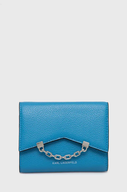 modrá Kožená peňaženka Karl Lagerfeld Dámsky