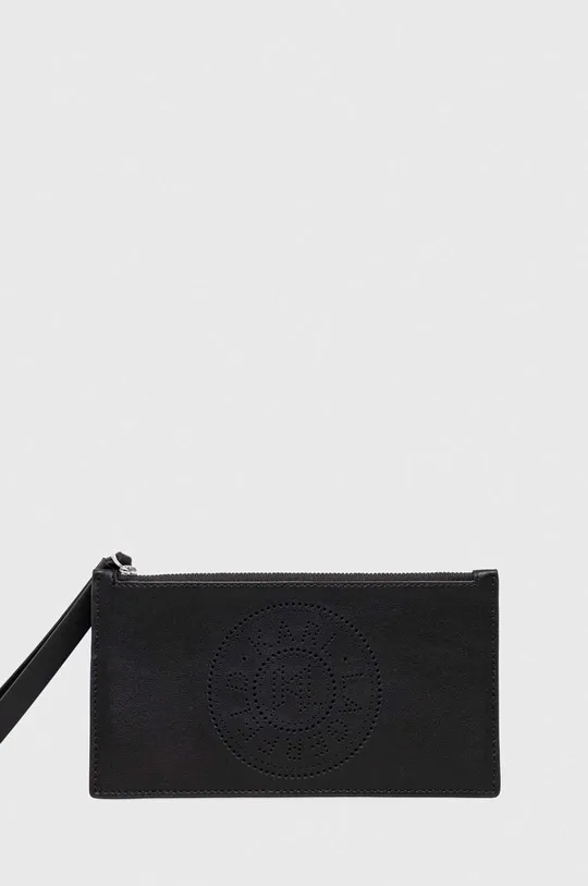 чорний Шкіряний чохол на банківські карти Karl Lagerfeld Жіночий