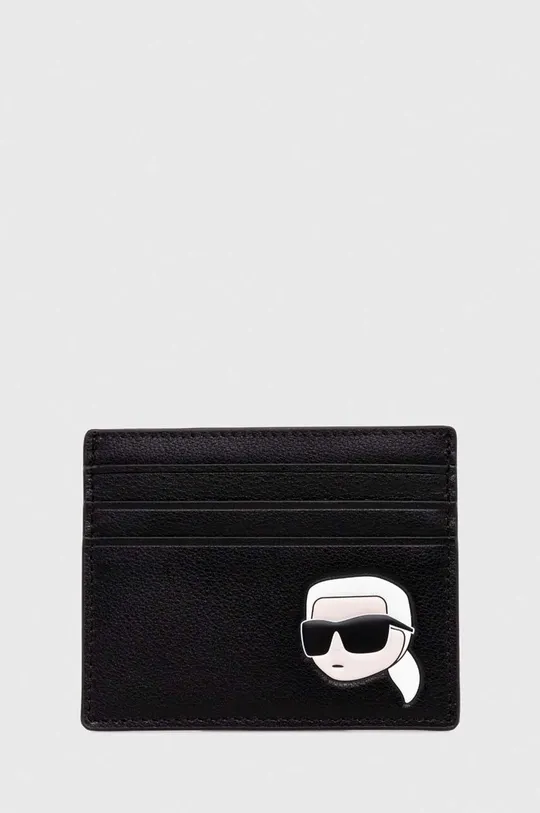 čierna Kožené puzdro na karty Karl Lagerfeld Dámsky