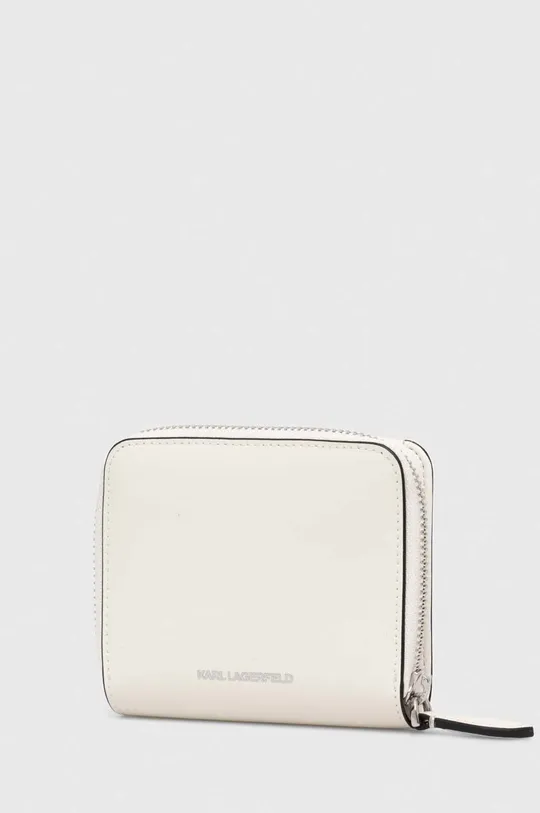 Δερμάτινο πορτοφόλι Karl Lagerfeld λευκό