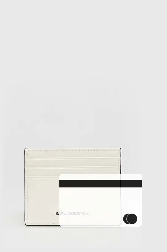 λευκό Δερμάτινη θήκη για κάρτες Karl Lagerfeld