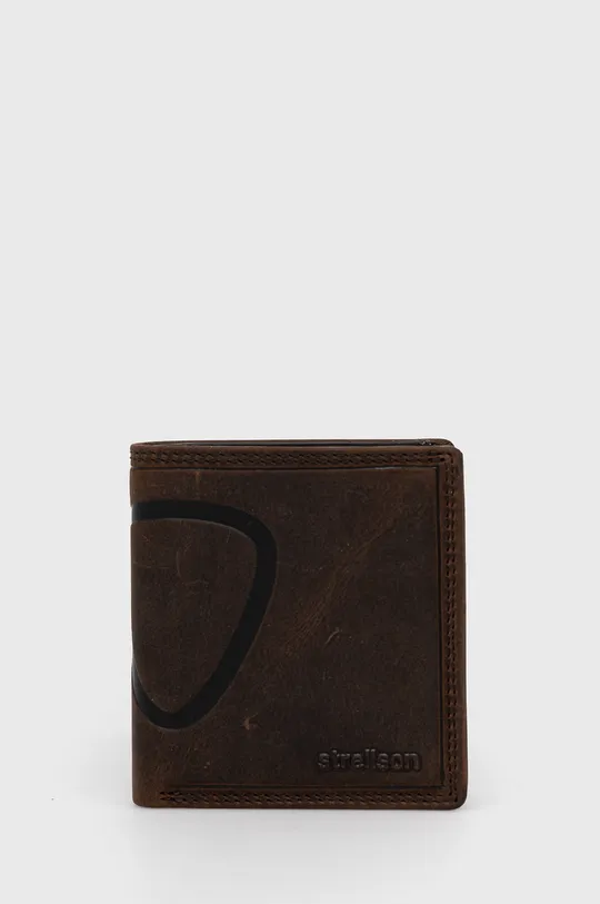 hnedá Kožená peňaženka Strellson Pánsky