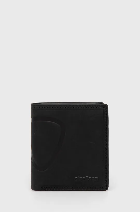 čierna Kožená peňaženka Strellson Pánsky