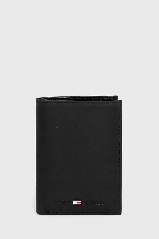 čierna Kožená peňaženka Tommy Hilfiger Pánsky