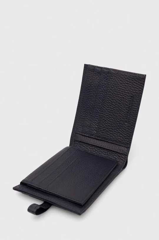 темно-синій Шкіряний гаманець Emporio Armani