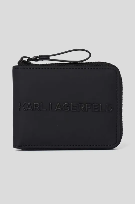 czarny Karl Lagerfeld portfel Męski