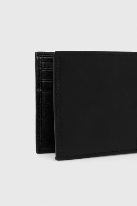 Usnjena denarnica BOSS črna