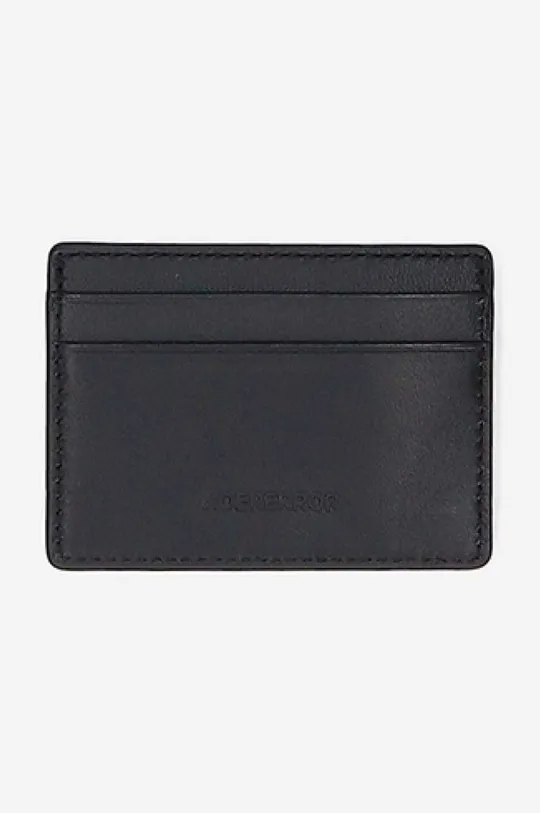 Ader Error leather card holder black