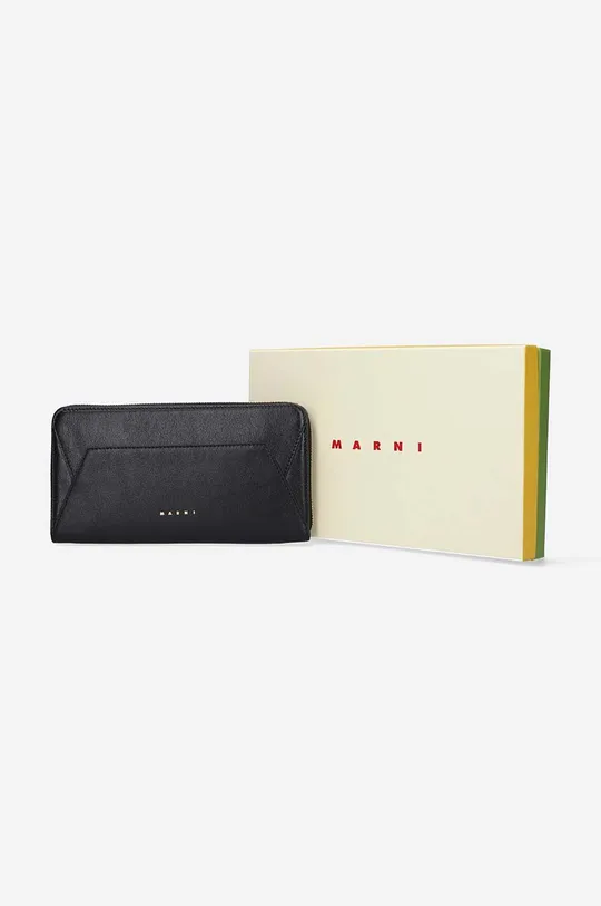 black Marni leather wallet