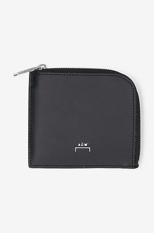 чёрный Кожаный кошелек A-COLD-WALL* Leather Coin Unisex