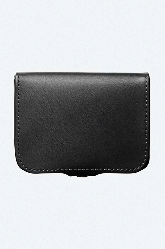 Kožená peněženka A.P.C. Josh Coin-Purse černá