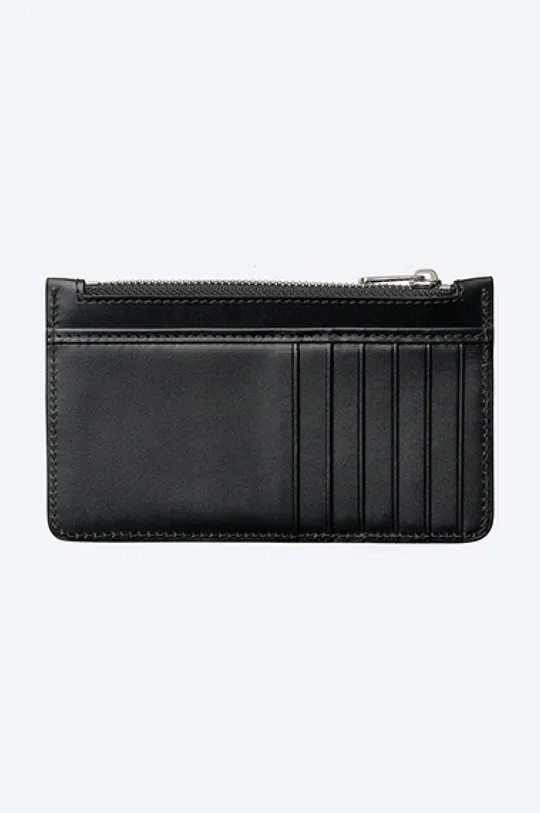 Kožená peněženka A.P.C. černá