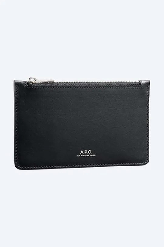 A.P.C. leather wallet  100% Natural leather Insole: 100% Cotton