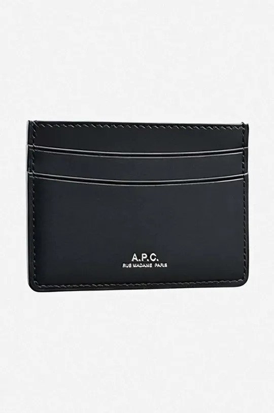 black A.P.C. leather card holder Cartes Andre