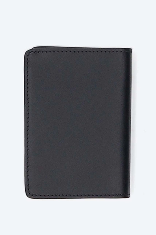 A.P.C. leather card holder Stefan black