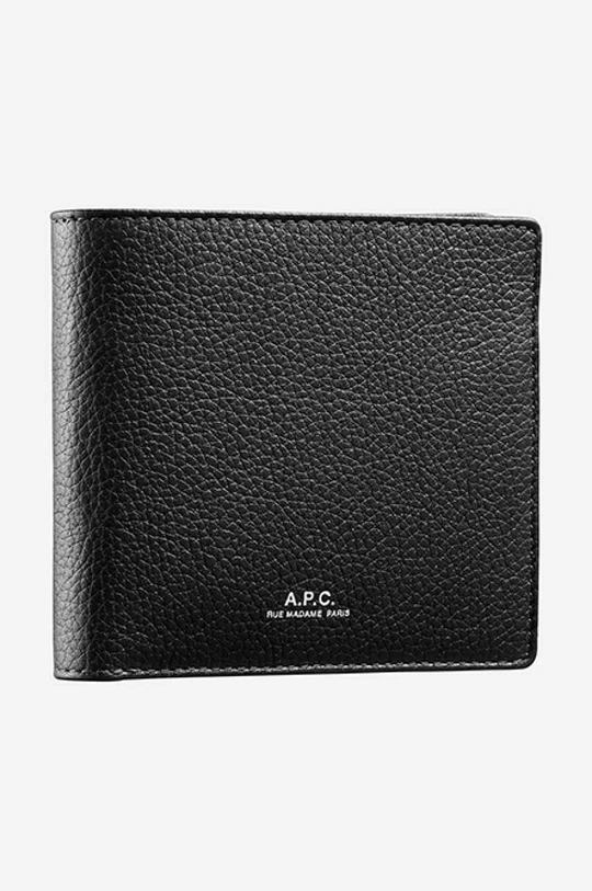 A.P.C. portofel de piele New London  100% Piele naturala