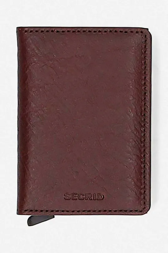 burgundia Secrid portofel de piele Unisex