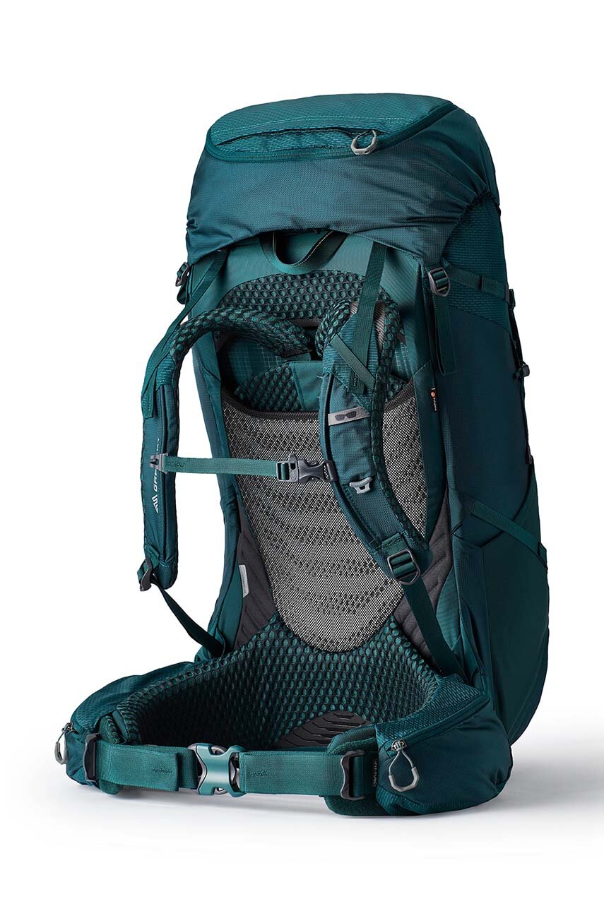 Gregory plecak Deva 60 damski kolor zielony duży gładki