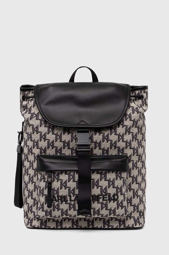 Рюкзак Karl Lagerfeld женский цвет бежевый большой узорный 245W3196 ...