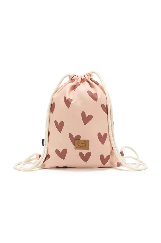 roza Dječji ruksak La Millou HEARTBEAT PINK Za djevojčice