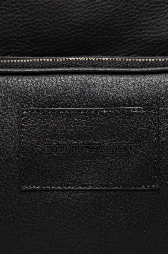 Шкіряний рюкзак Emporio Armani чорний
