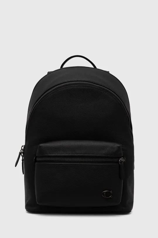 čierna Kožený ruksak Coach Pánsky